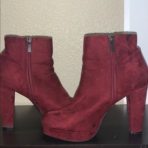 Maroon Booties